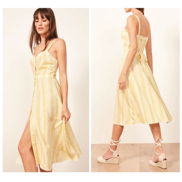 Reformation Dresses & Skirts - NWT Reformation Sandalwood Clara Midi Dress Sz 12